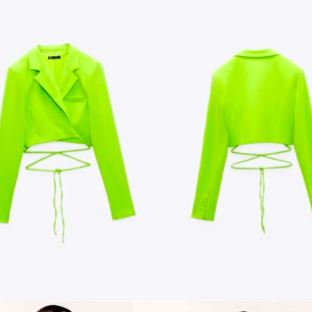 Zara cropped blazer